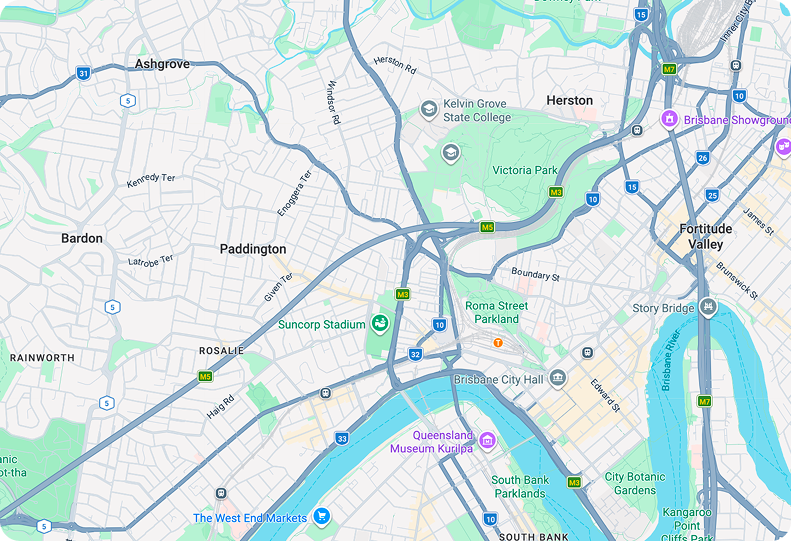 Map location of Regis Toowong